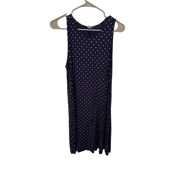 Old Navy polka dot white and navy blue size Large - Picture 1 of 3